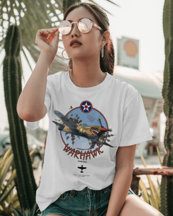 Majica-Curtiss-P-40-Sharkmouth-woman1 Majica-Curtiss-P-40-Sharkmouth-woman1